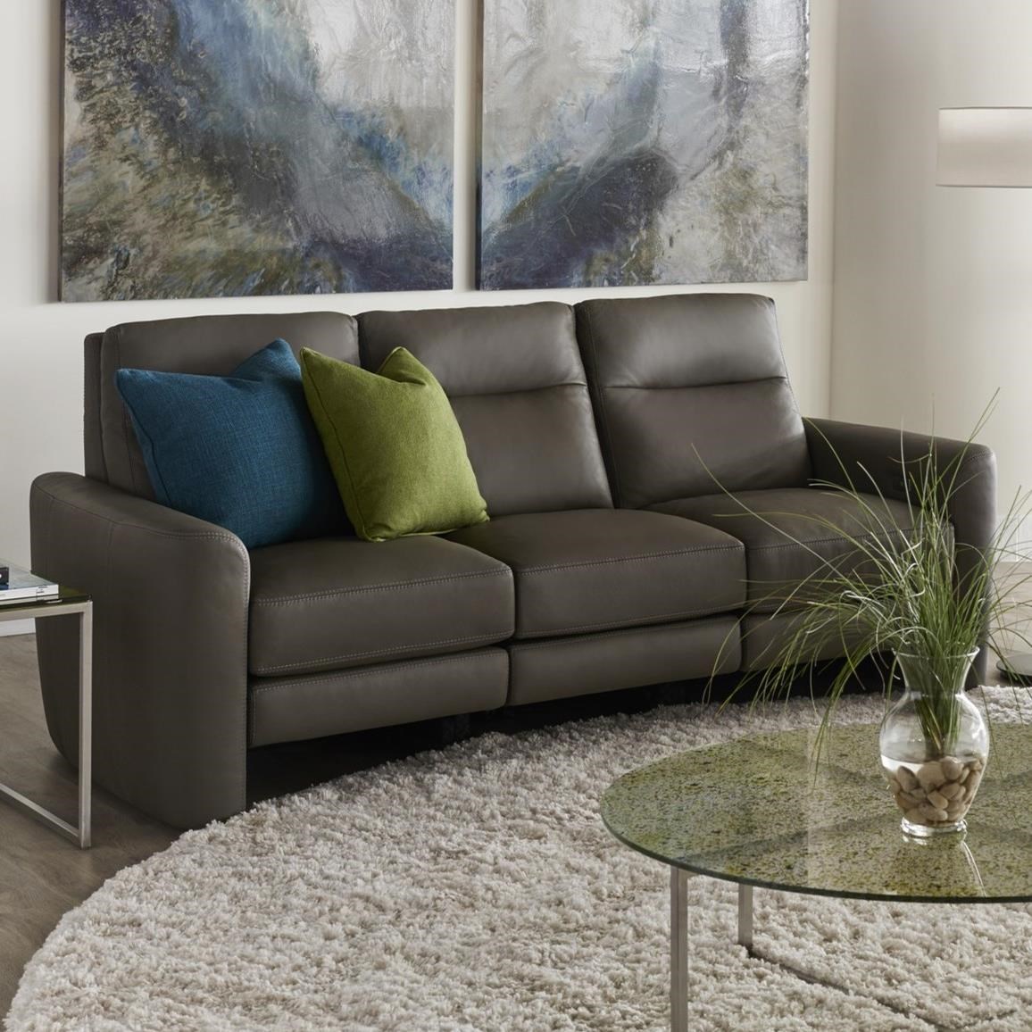 American leather reclining on sale sofa